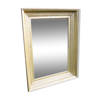 Antique mirror with gilded wooden frame
