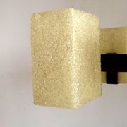 Super Retro 1960s Scandinavian Style 6 Light Teak Bass & Perspex Chandelier