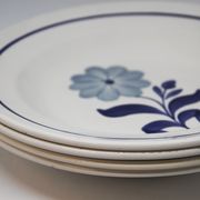 Lot of 4 hollow plates 1006 of Givors earthenware