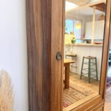 Walnut Bonnetière wardrobe
