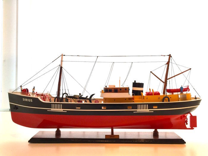 Tintin - Model of the Sirius Boat - The Treasure of Rackham the Red 60 cm wood