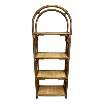 Rattan shelf