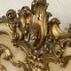 Lit matrimonial des années 40 dans le style Louis XV.