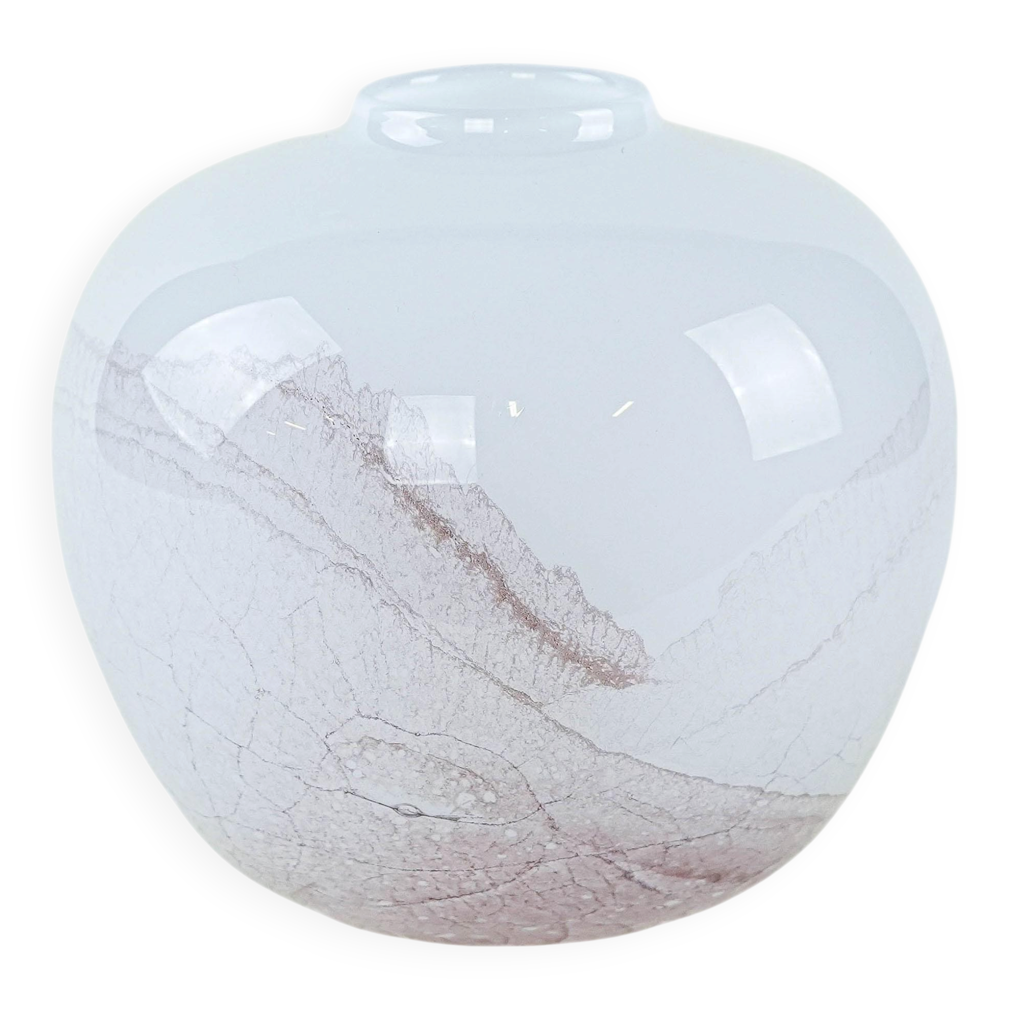 Glass vase, Danish design, 1970s, made in Denmark