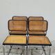 Set of 4 Marcel Breuer cesca black b32 chairs