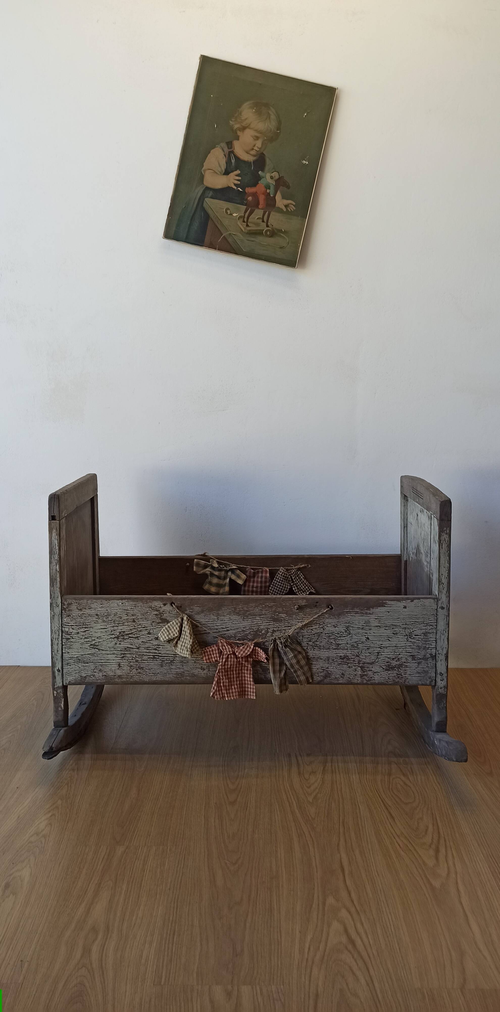 Old, antique cradle.
