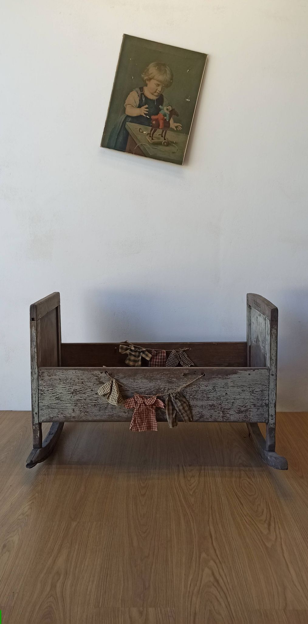Old, antique cradle.