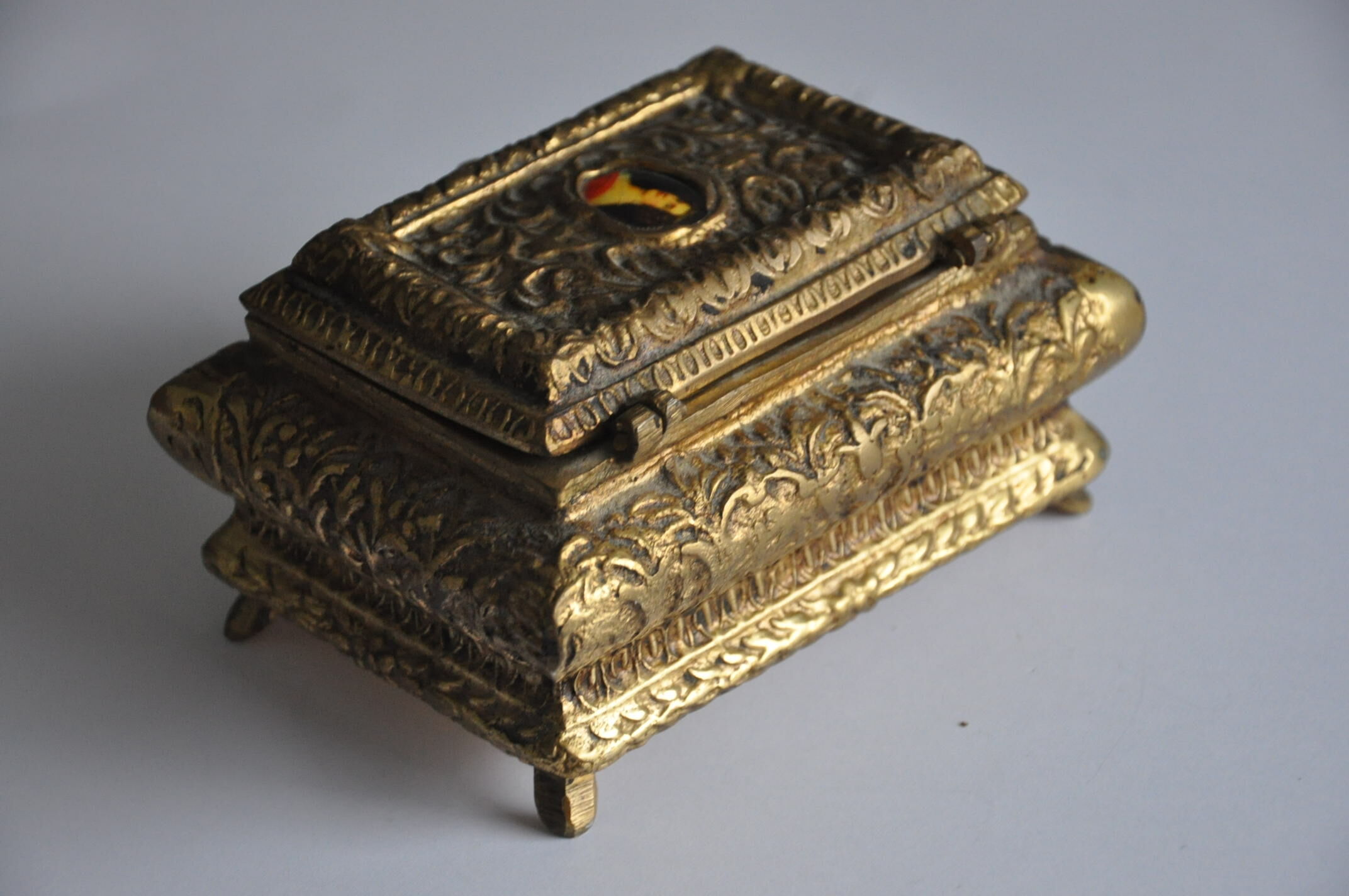 Brass jewelry box
