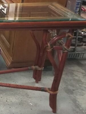 Vintage bamboo console
