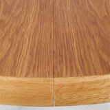 Table à manger ronde restaurée par Villy Schou Andersen / chêne / design danois moderne des années 1960 / 1970