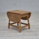 1970s, Danish foldable side table, solid oak wood, original condition.