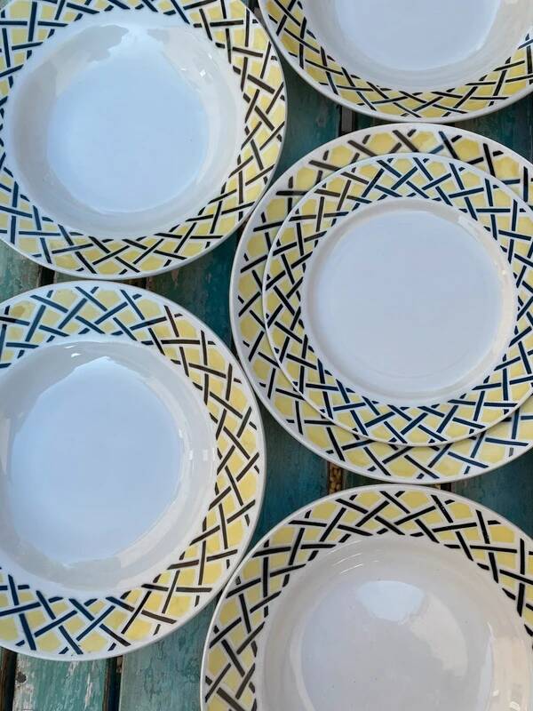 Assiettes creuses anciennes Badonviller