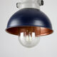 Dark purple industrial hanging light from TEP