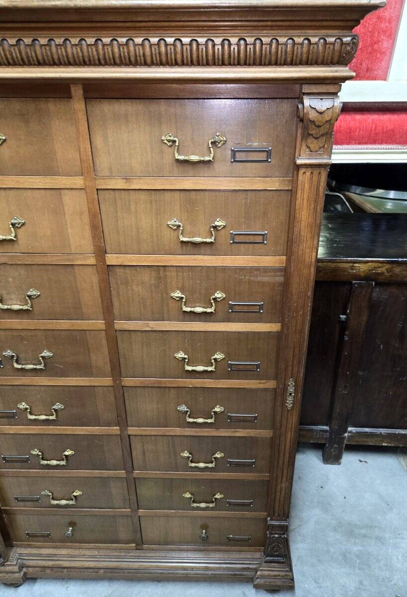 Antique solid wood workshop furniture in Renaissance style.