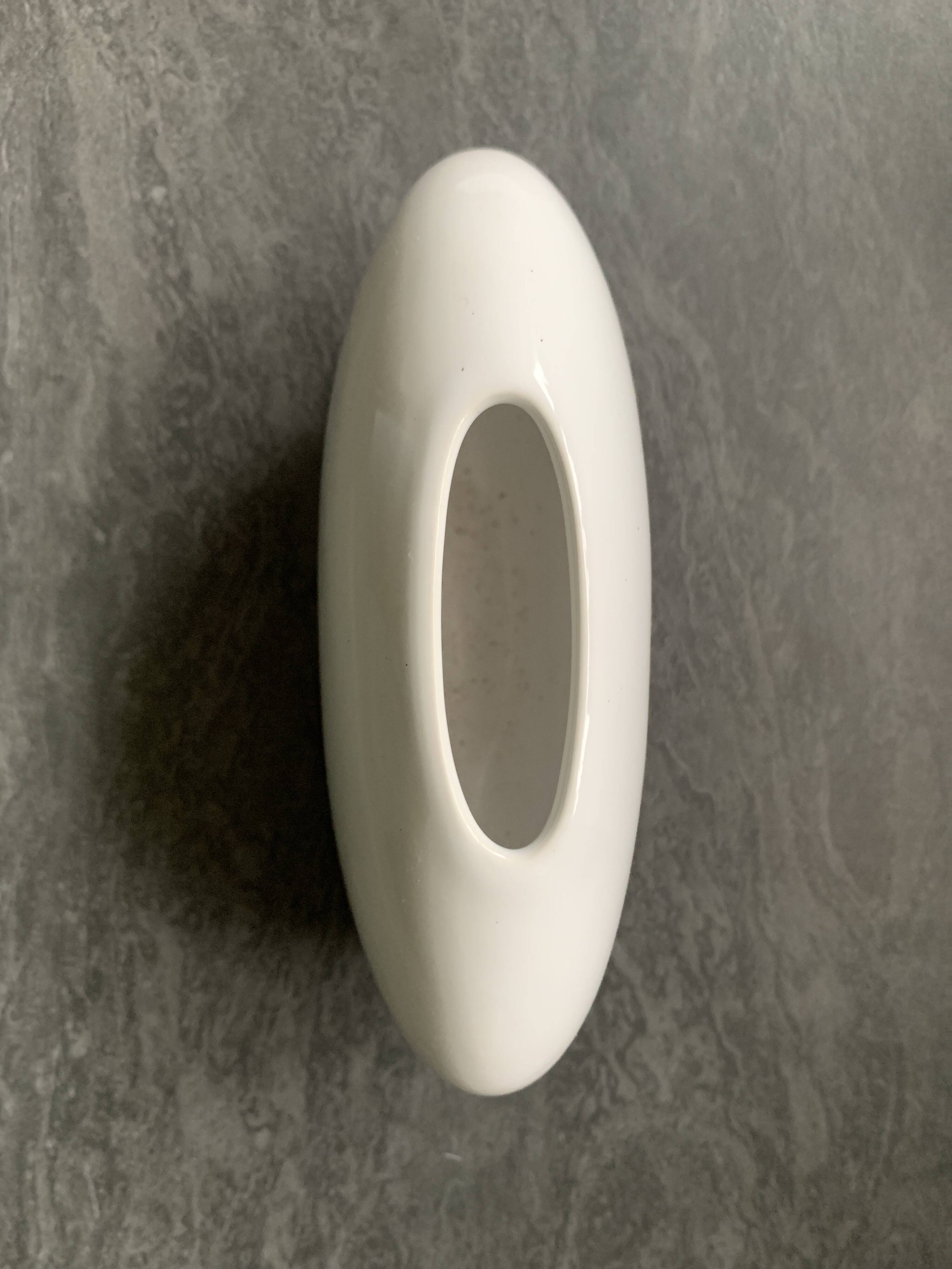 Small white porcelain vase