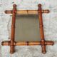 Antique mirror faux bamboo French wall mirror