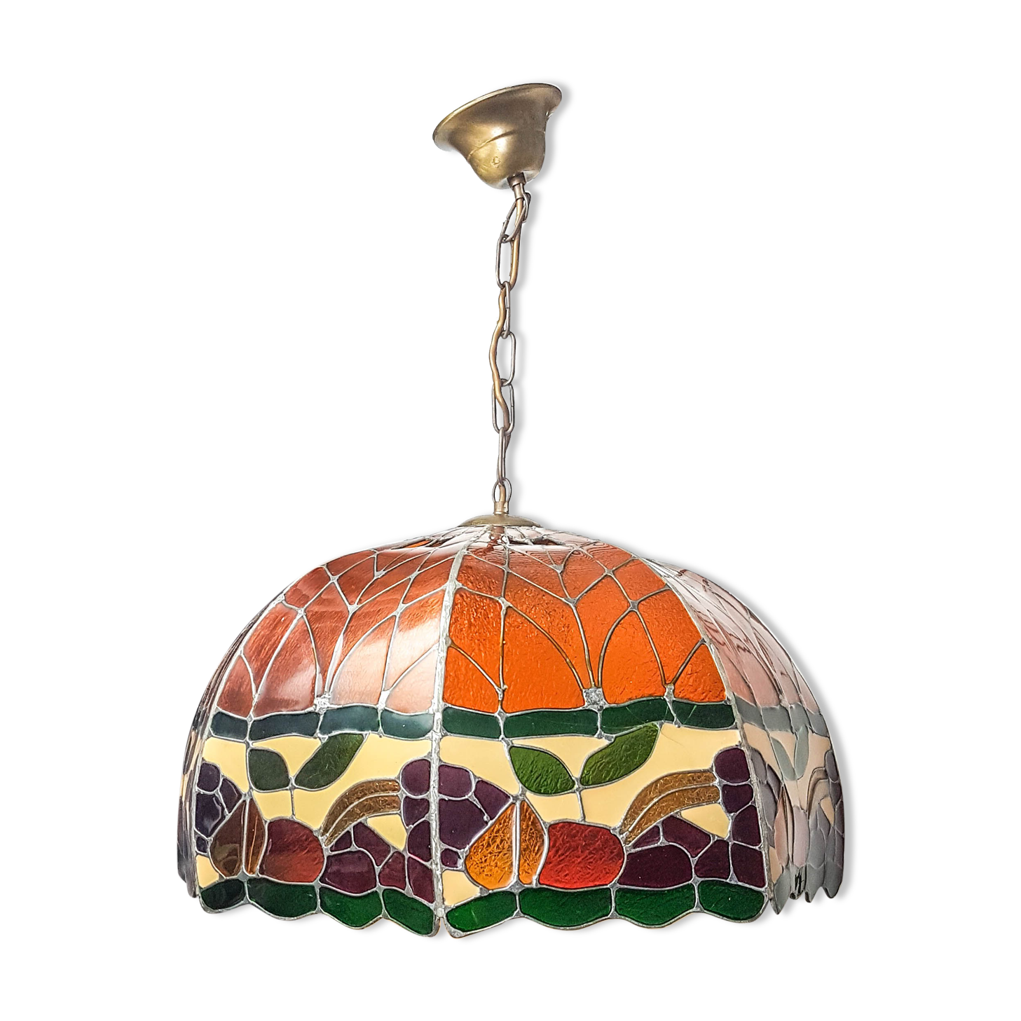 Suspension lamp style "Tiffany" vintage Art Deco