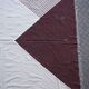 Grand sofa throw Kelim with geometric pattern, 1970s