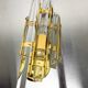 Venini Triedi cut glass wall sconce, circa 1970s, Italy