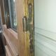 Oak door with 6 panes of glass