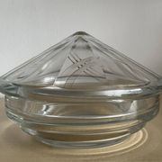 Art Deco glass catchall