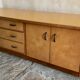 Cabinet low sideboard 1940-1960's in blond wood