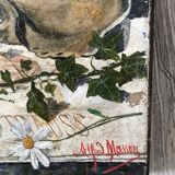 Old flower painting