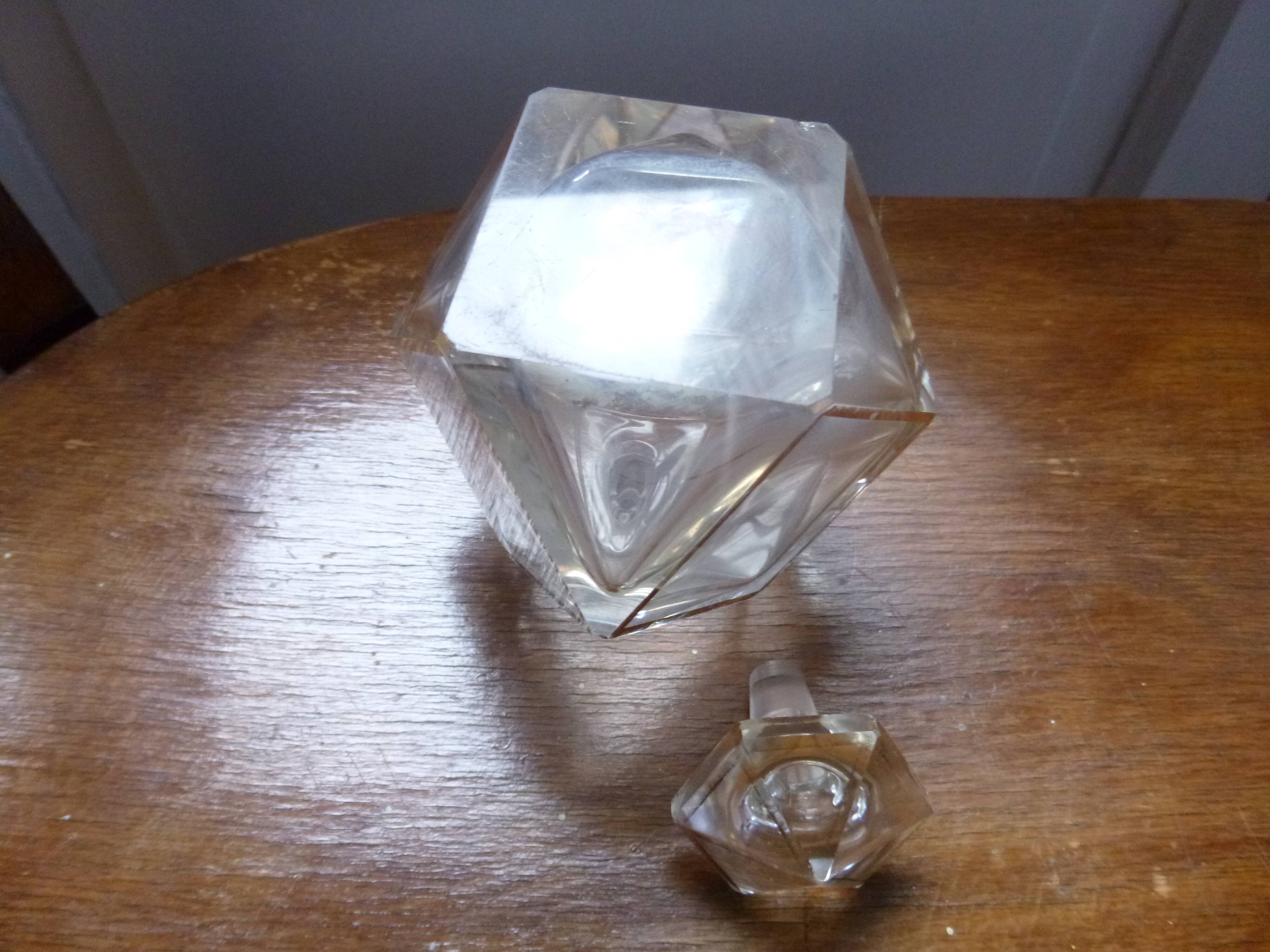 Antique crystal perfume bottle