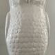 Vintage glazed ceramic owl umbrella stand