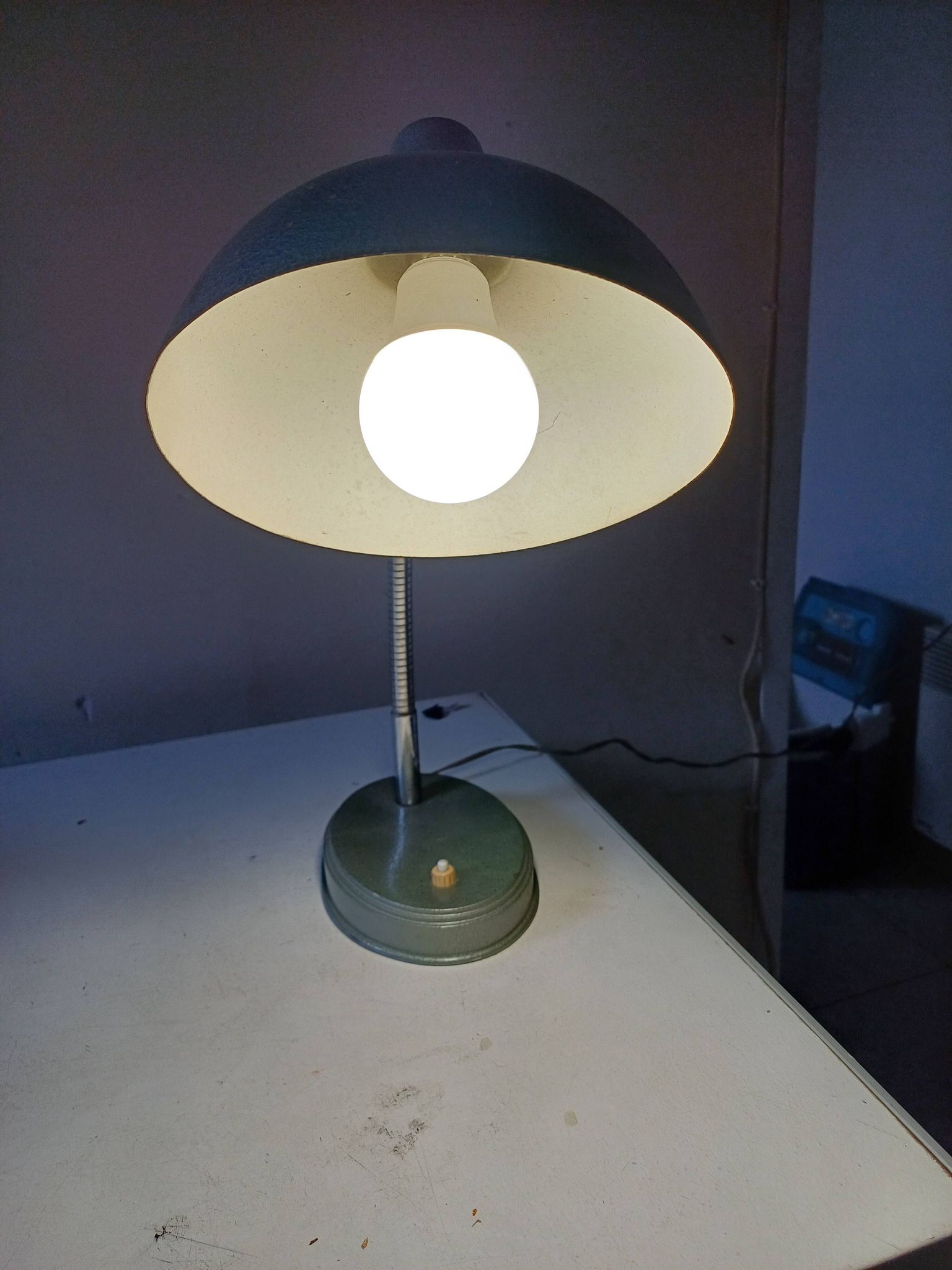 Lampe des Années 60 Métalisé Vert