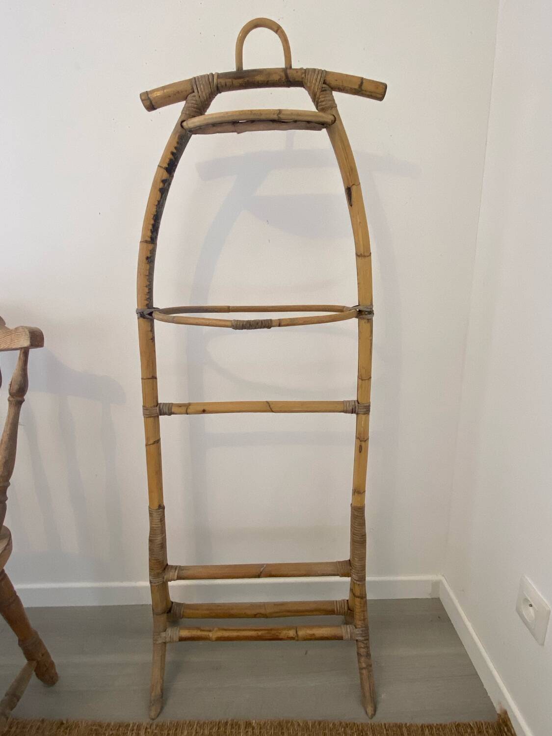 Valet de chambre rotin