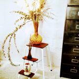 Retractable foot step ladder