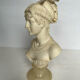 Buste de femme en albâtre et onyx