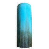 Umbrella holder in blue ceramic signed clément massier 1900-1920