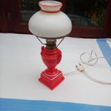 Red ceramic lamp