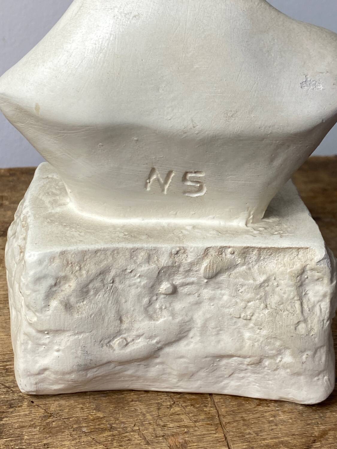 Plaster bust of a young girl