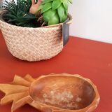 Vide-poche en forme d'ananas en bois