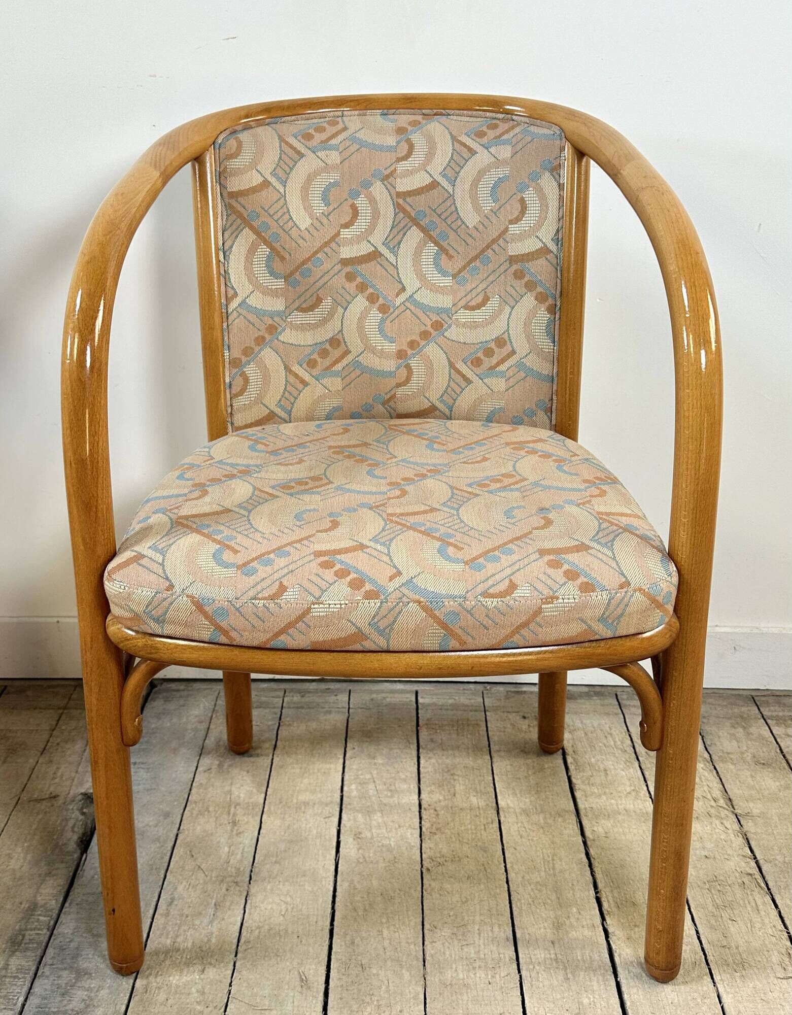 Set of 6 Baumann armchairs France 1980s