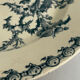 Old round ironstone plate from Gien, Chardons model - serving plate.