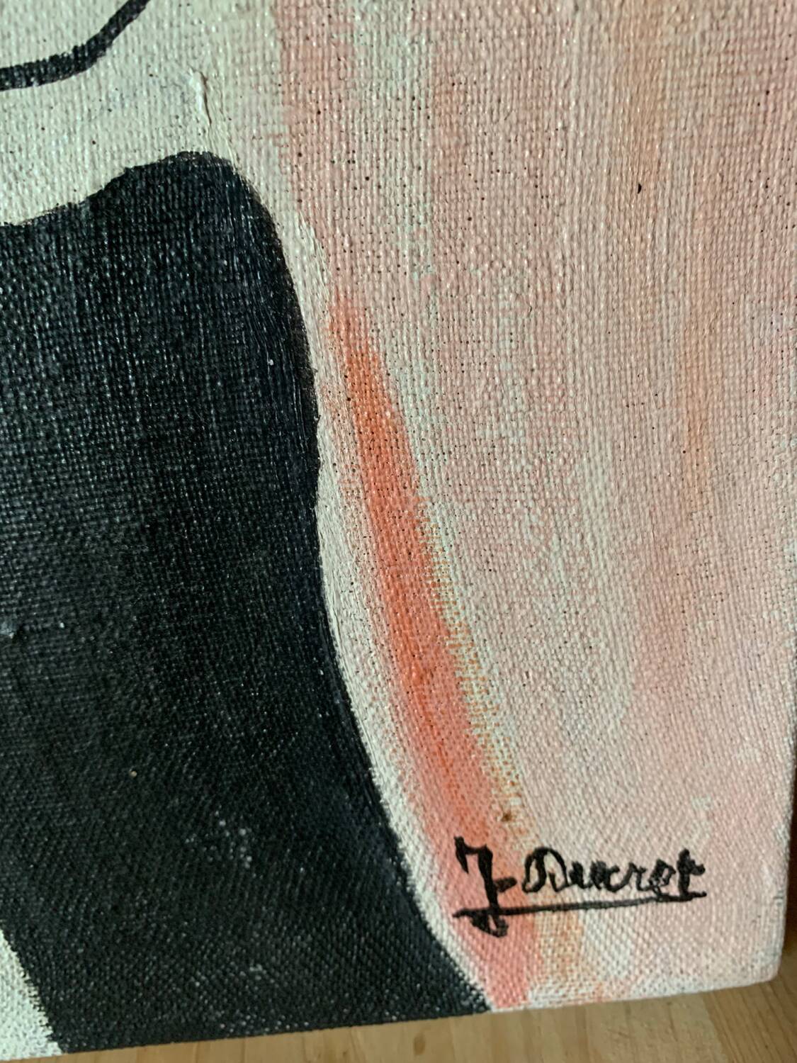 Oil painting on panel