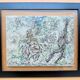 Wolfgang Felber – Figurative Drawing, Ink, Double Glass Frame