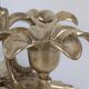Brass flower candle holder
