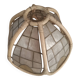 Vintage bamboo and mother-of-pearl lampshade