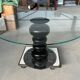 Round glass table