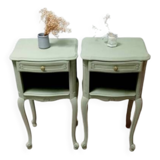Pair of antique bedside tables