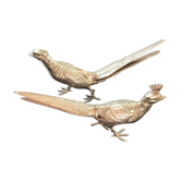 Paire d’oiseaux en bronze doré