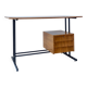 Mid- Century Modern Writing Desk, Brass and Metal, Italy 1960s