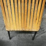Ensemble de 6 chaises en bois 1950 design français