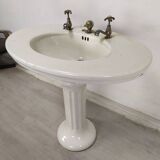 Porcelain sink washbasin on foot