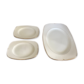 Plats rectangulaires Terre de Fer Salins